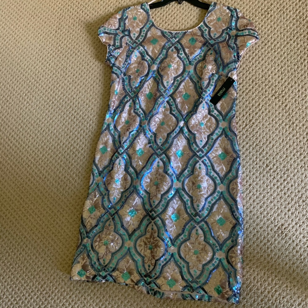 Maia Sequin Shift Dress